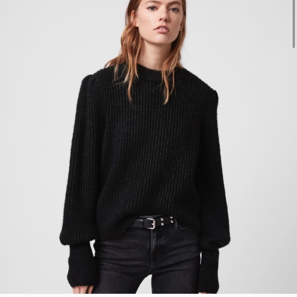 ALL SAINTS Myra wool knit sweater XS, S
